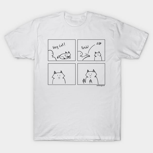 Cats don't fetch T-Shirt by xibang